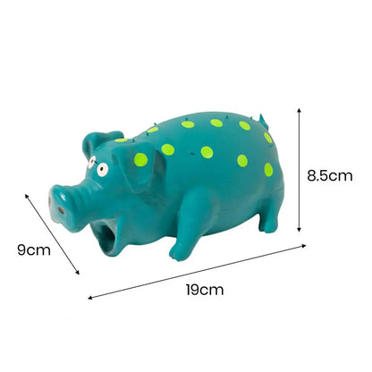 Squeaky Pig Dog Toy Durable Pet Squeaky Toy Long-Lasting Pig Shape Chew Toy for Dogs Fun Sound Bite-Resistant Ideal Puppy